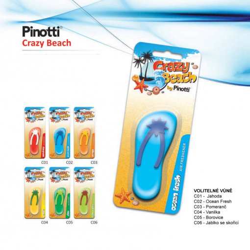 Pinotti Crazy Beach - gelový osvěžovač vzduchu