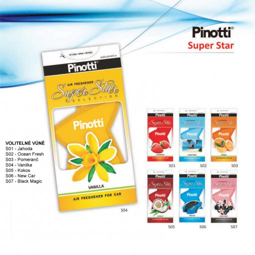 Pinotti Super Star - gelový osvěžovač vzduchu